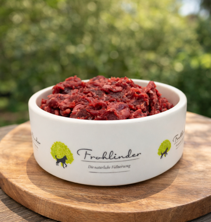 Muskelfleisch vom Rind gewolft