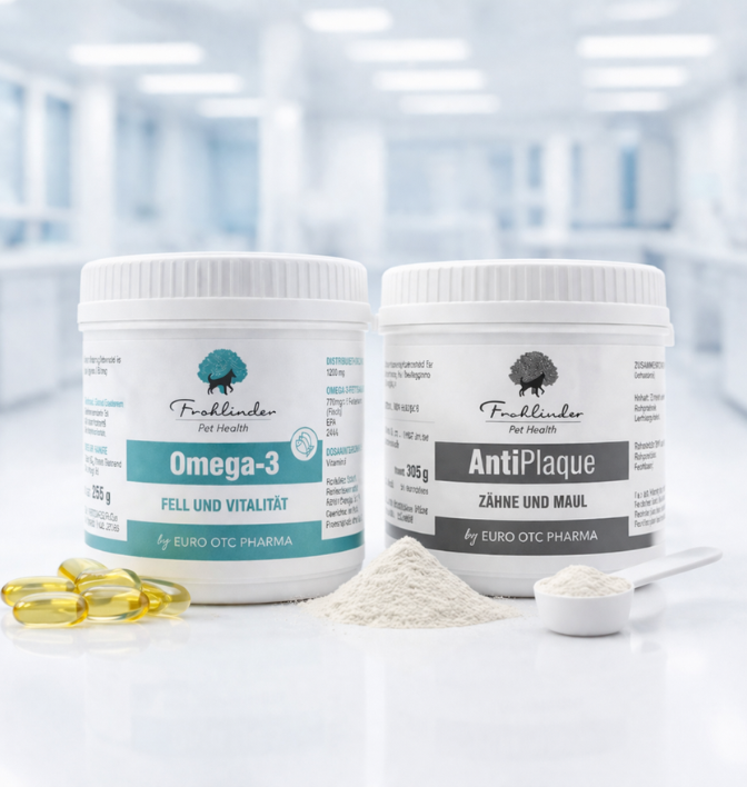 Frohlinder Pet Health Omega-3 & AntiPlaque Bundle