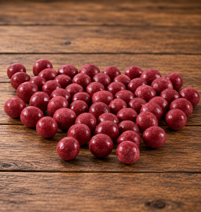 Knusperkugeln mit Roter Bete und Cranberries