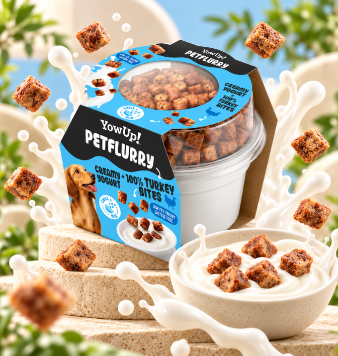YowUp! PetFlurry cremiger Joghurt mit fleischigem Topping - 100% Truthahn 1 YowUp! PetFlurry cremiger Joghurt mit fleischigem Topping - 100% Truthahn